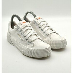Rocket Dog Womens Size 6 White Cheery Canvas Cotton Sneakers Pre Owned